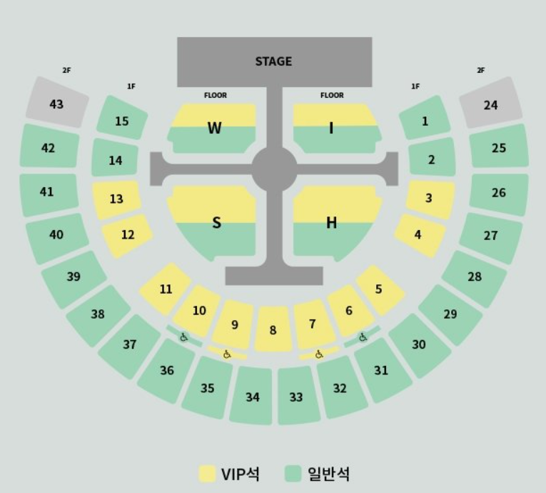 NCT WISH 앙코르 콘서트 서울 좌석배치도