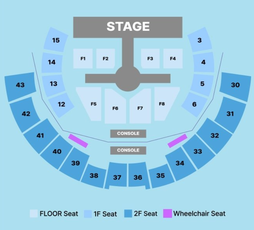 2026 웬디 앙코르 콘서트 〈W:EALIVE〉 서울 좌석 배치도